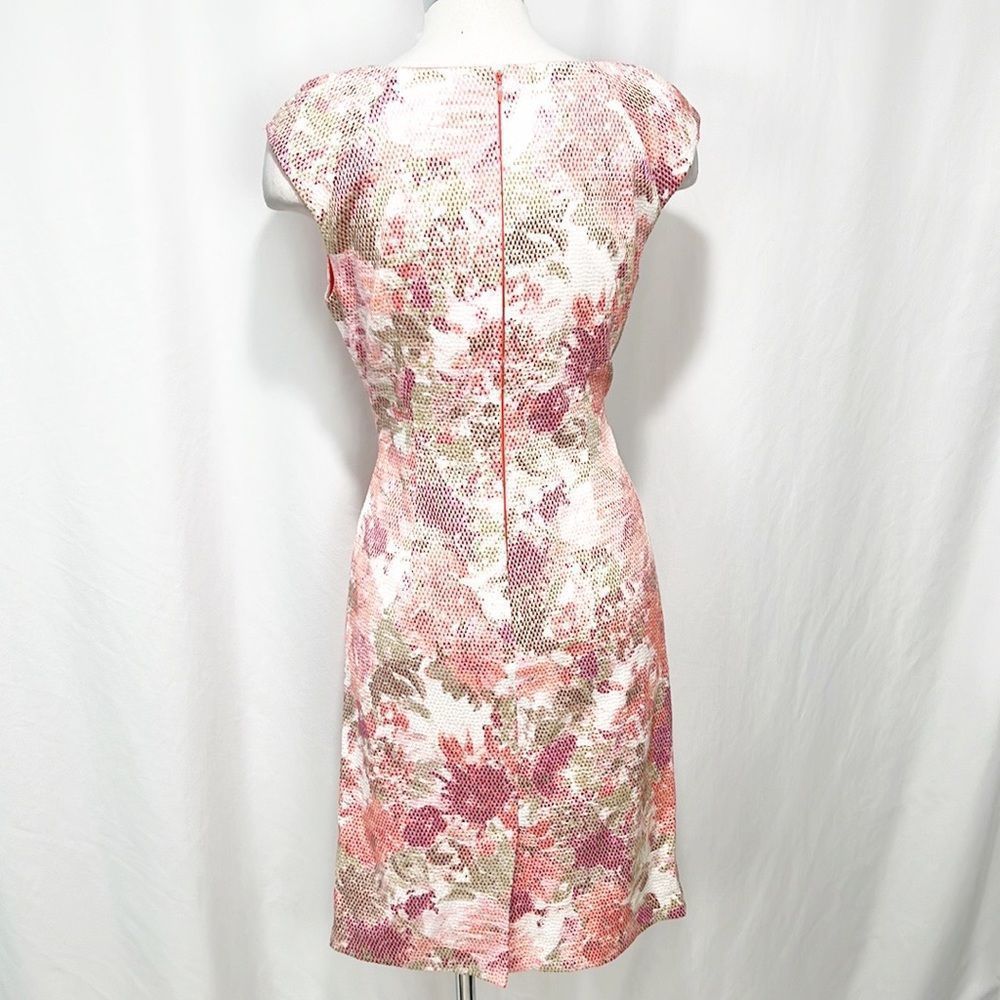 Adrianna Papell Pink Floral Dress - Picture 4 of 13